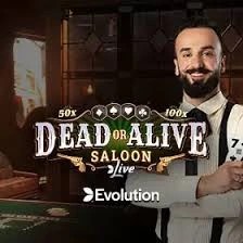 Dead or Alive: Saloon by Evolution, showcased at casino-spin.com – game logo