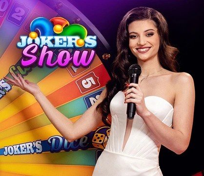 Joker’s Show slot icon by Skywind Group, available at Spin casino